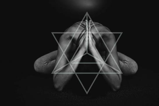 The Merkabah — sacred geometry associated with Jewish mystical tradition